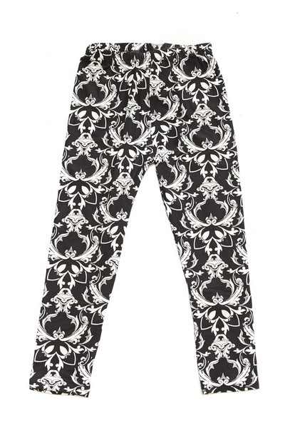 Wholesale Buttery Soft Baroque Wreath Kids Leggings Wholesale Buttery Soft Baroque Wreath Kids Leggings