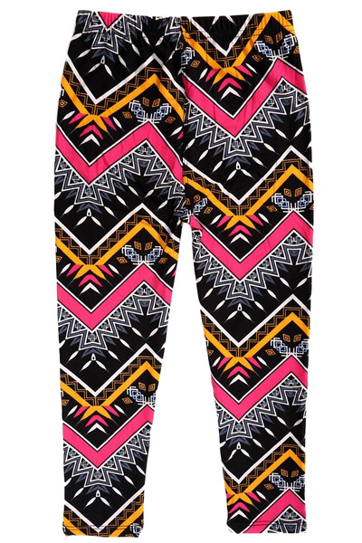 Wholesale Buttery Soft Colorful Tribal Chevron Kids Leggings Wholesale Buttery Soft Colorful Tribal Chevron Kids Leggings