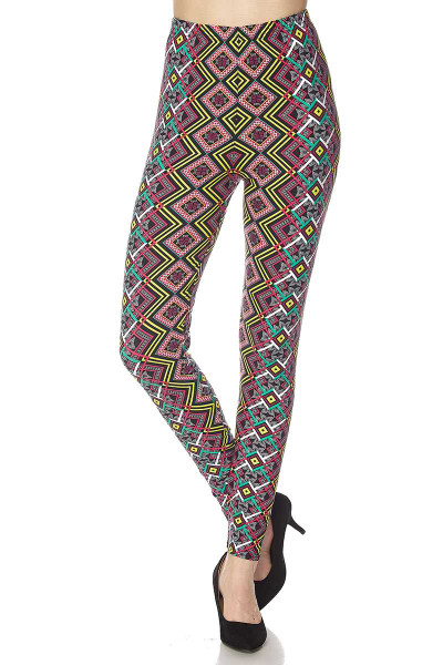 Wholesale Buttery Soft Angled Colorful Symmetry Leggings Wholesale Buttery Soft Angled Colorful Symmetry Leggings