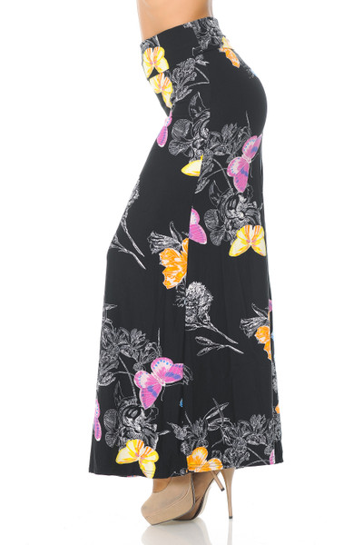 Wholesale Buttery Soft Beautiful Butterfly Maxi Skirt Wholesale Buttery Soft Beautiful Butterfly Maxi Skirt