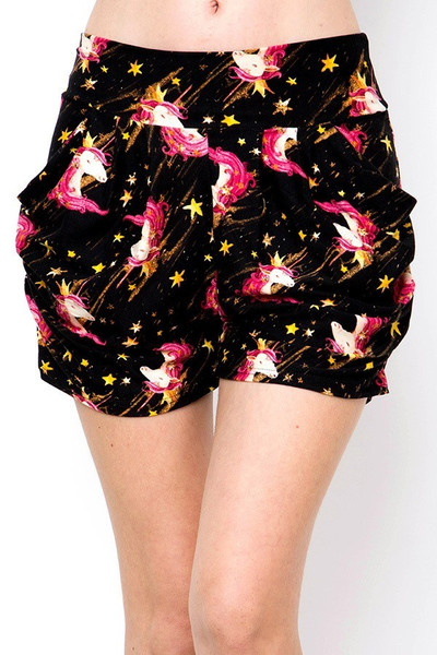 Wholesale Buttery Soft Twinkle Unicorn Shorts Wholesale Buttery Soft Twinkle Unicorn Shorts