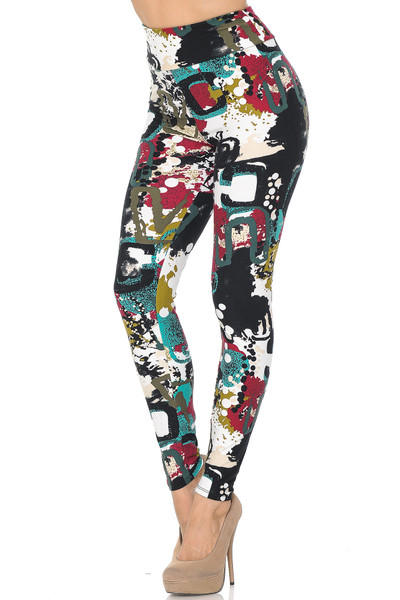 Wholesale Buttery Soft Summer Picasso High Waisted Leggings Wholesale Buttery Soft Summer Picasso High Waisted Leggings