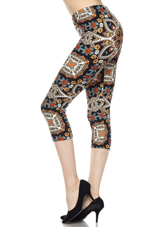 Wholesale Buttery Soft Summer Motif Capris Wholesale Buttery Soft Summer Motif Capris