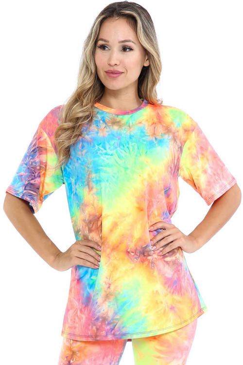 Wholesale Neon Tie Dye T-Shirt