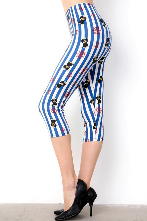 Wholesale Buttery Smooth Sailor Pup Capris