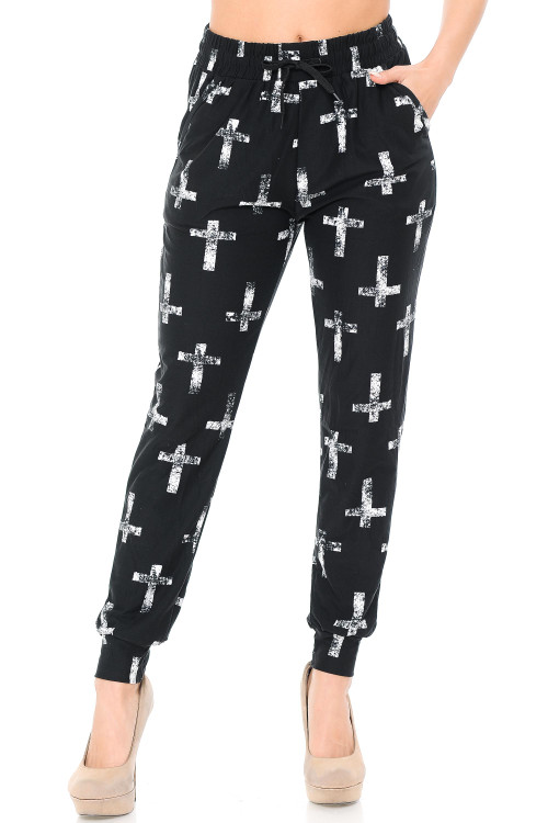 Wholesale Buttery Soft Faded Cross Joggers