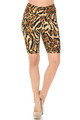 Wholesale Buttery Smooth Predator Leopard Plus Size Shorts - 3 Inch Waist Band