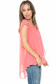 Wholesale Solid Loose Fit Summer Flow Top