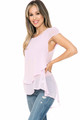 Wholesale Solid Loose Fit Summer Flow Top