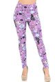 Wholesale Buttery Smooth Lavender Kitty Cats Leggings