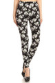 Wholesale Buttery Soft White Floral Bunch Leggings