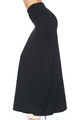 Wholesale Buttery Smooth Basic Black Maxi Skirt