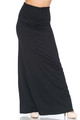 Wholesale Buttery Smooth Basic Black Maxi Skirt