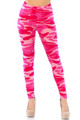 Wholesale Buttery Smooth Pink Camouflage Leggings