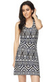 Wholesale Buttery Smooth Tribal Cross Back Dress