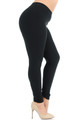 Wholesale Buttery Soft Basic Solid Extra Plus Size Leggings - 3X-5X - New Mix
