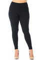 Wholesale Buttery Soft Basic Solid High Waisted Plus Size Leggings - 3X-5X - New Mix