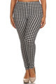 Wholesale Buttery Soft Houndstooth Plus Size Leggings