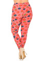 Wholesale Buttery Soft Very Berry Extra Plus Size Leggings - 3X-5X