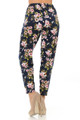 Wholesale Buttery Soft Pretty Pink Floral Harem Pant