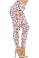 Wholesale Buttery Soft Weekend Drama Queen Extra Plus Size Leggings - 3X-5X
