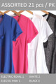 Wholesale Light Weight Short Sleeve Asymmetrical Loose Fit T-Shirt