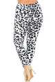 Wholesale Buttery Soft Ivory Spotted Leopard Plus Size Leggings