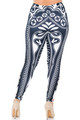 Wholesale Creamy Soft Queen of Hearts Extra Plus Size Leggings - 3X-5X - USA Fashion™