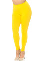 Wholesale Buttery Smooth Basic Solid Extra Plus Size Leggings - 3X-5X - EEVEE