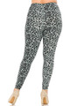 Wholesale Buttery Smooth Snow Leopard Extra Plus Size Leggings - 3X-5X
