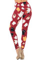 Wholesale Buttery Soft Cartoon Kitty Cats Extra Plus Size Leggings - 3X-5X