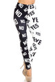 Wholesale Creamy Soft Yes and No Extra Plus Size Leggings - 3X-5X - By USA Fashion™