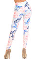 Wholesale Creamy Soft Butterflies and Jumbo Pink Roses Leggings - USA Fashion™