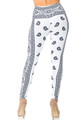 Wholesale Creamy Soft White Bandana Extra Plus Size Leggings - 3X-5X - USA Fashion™