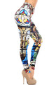 Wholesale Creamy Soft Stained Glass Cathedral Leggings - USA Fashion™