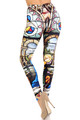 Wholesale Creamy Soft Stained Glass Cathedral Extra Plus Size Leggings - 3X-5X - USA Fashion™