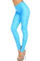 Wholesale Creamy Soft Stained Blue Math Extra Plus Size Leggings - 3X-5X - USA Fashion™