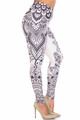 Wholesale Creamy Soft Creamy Tribal Mandala Plus Size Leggings - USA Fashion™