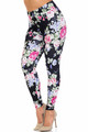 Wholesale Creamy Soft Delightful Rose Plus Size Leggings - USA Fashion™