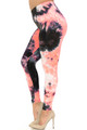 Wholesale Buttery Smooth Coral Tie Dye Plus Size Leggings
