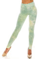Wholesale Buttery Smooth Mint Tie Dye High Waisted Leggings - Plus Size