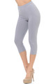 Wholesale Buttery Soft Basic Solid Capris - New Mix