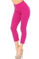Wholesale Buttery Soft Basic Solid Capris - New Mix