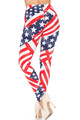 Wholesale Patriot USA Flag Leggings