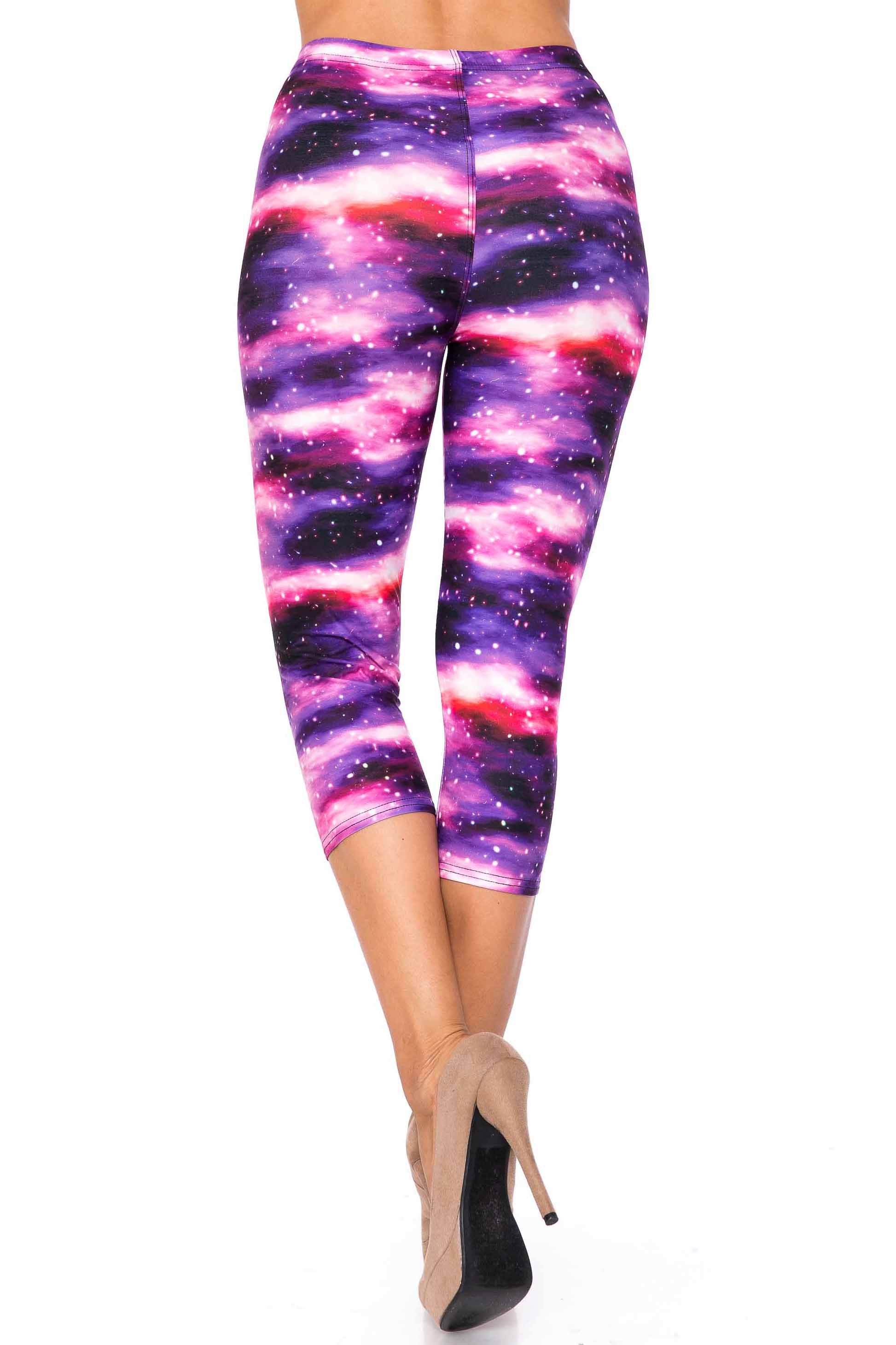 Wholesale Creamy Soft Purple Mist Extra Plus Size Capris - 3X-5X - USA Fashion™