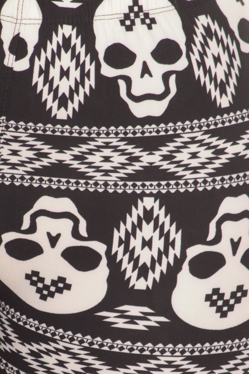 Wholesale Buttery Smooth Tribe of Skull Leggings