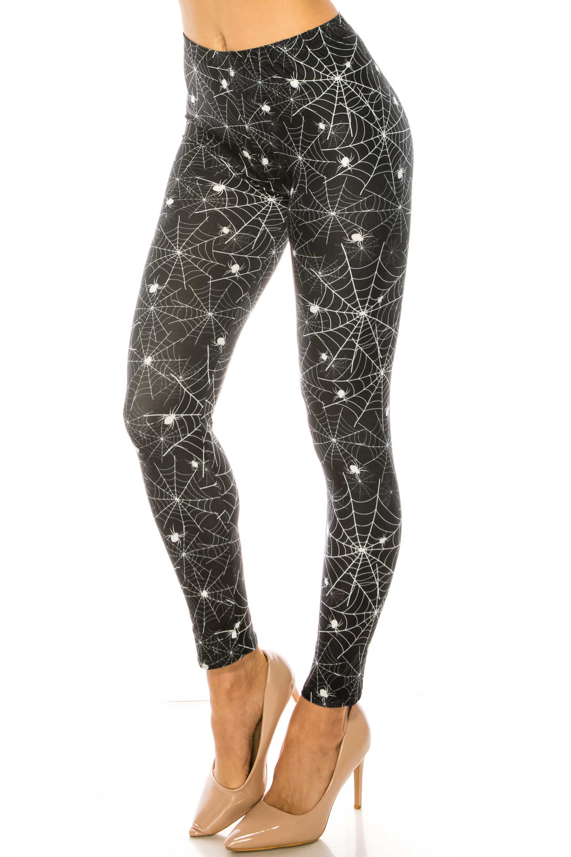 Wholesale Creamy Soft Spiders and Spiderwebs Kids Leggings - USA Fashion™