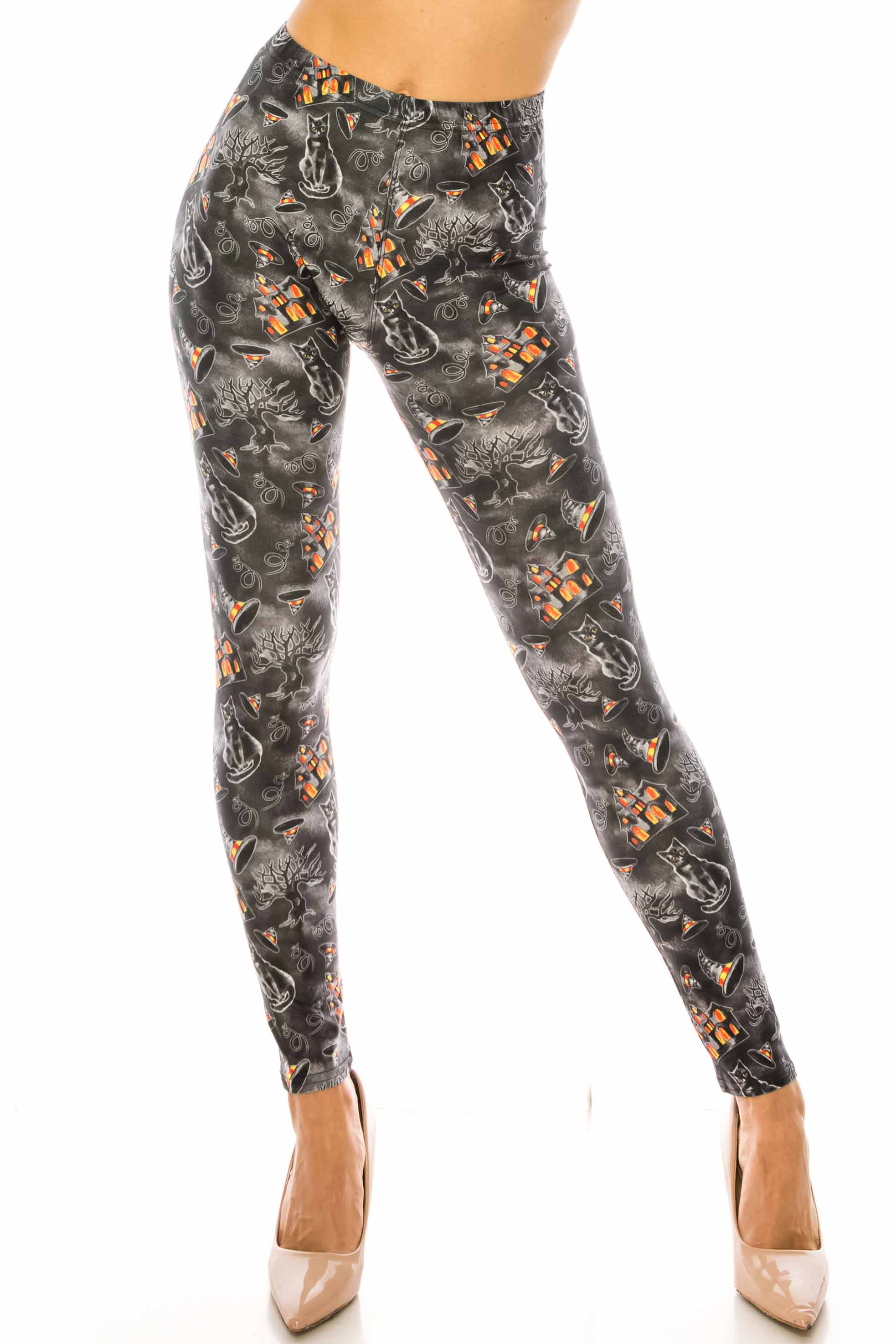 Wholesale Creamy Soft Haunted Halloween Leggings - USA Fashion™