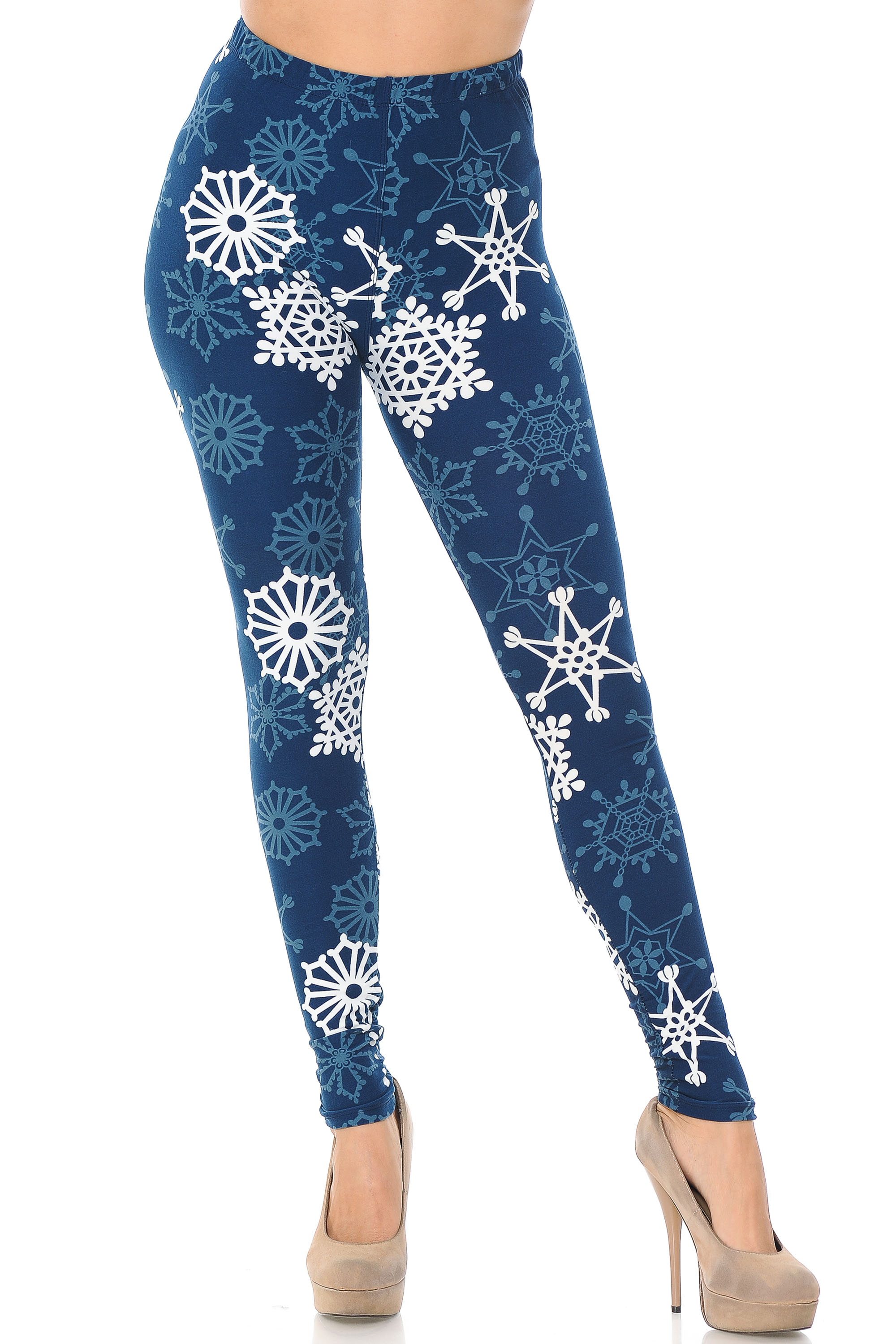 Wholesale Buttery Smooth Gorgeous Snowflakes Leggings