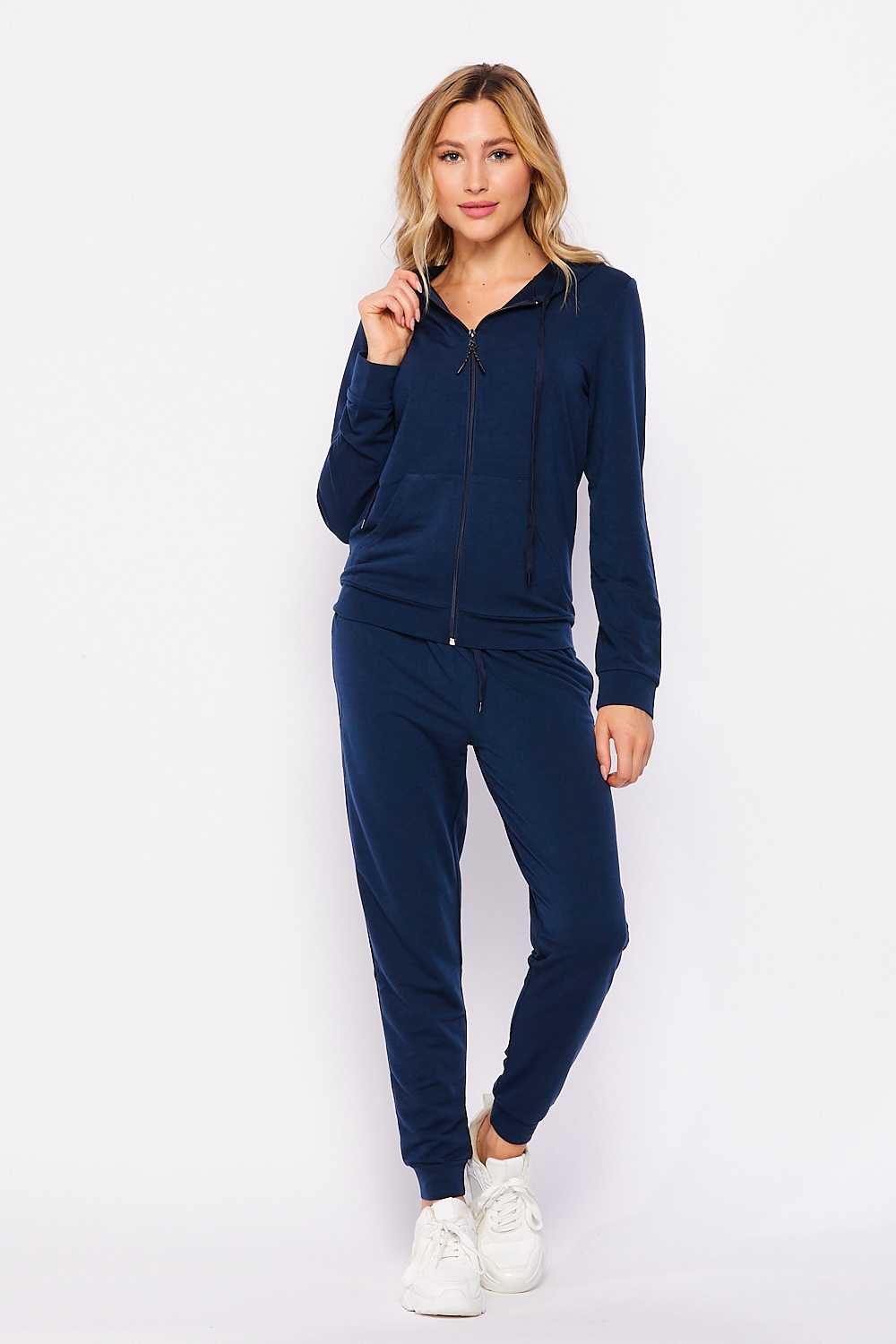 Wholesale 2 Piece French Terry Joggers and Hoodie Set